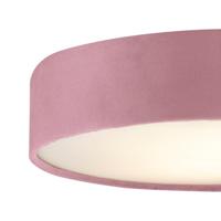 Searchlight PlafondlampDrum Pleat 50cm velvet roze - 23298-3PI - thumbnail
