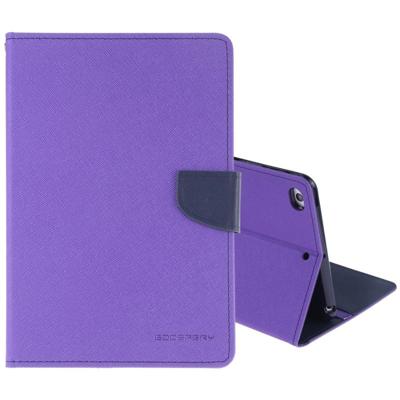 KWIK GOOSPERY FANCY dagboek horizontale Flip lederen case voor iPad mini (2019) met houder & kaartsleuven & portemonnee (paars)