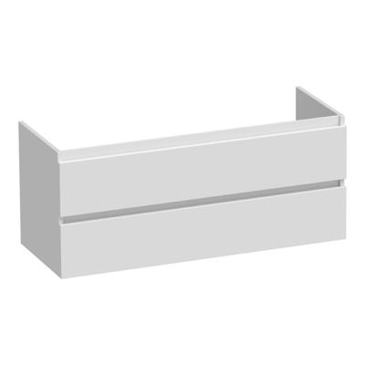 Brauer Joy - Onderkast - 120 cm - met 2 Softclose Lades Greeploos en 1 Sifon Uitsparing - Hoogglans Wit
