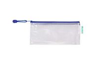 Opbergtas Tarifold met rits 250x115mm PVC blauw | 8 stuks - thumbnail