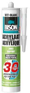 Bison Acrylaatkit 30 Min Wit Crt 300Ml*12 Nlfr - 1491142 - 1491142 Bison Acrylaatkit 30 Min Wit Crt 300Ml*12 Nlfr - 1491142 - 1491142