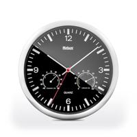 Mebus 56731 Wandklok Kwarts 25 cm x 4 cm Zilver - thumbnail