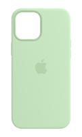 Apple iPhone 12 Pro Max Silicone Back Cover met MagSafe Pistachegroen - thumbnail