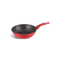 Edënbërg Red Line - Wokpan Keramisch - 26 Cm - 7.5 Cm Hoog - 3-laags Anti-aanbaklaag! - thumbnail