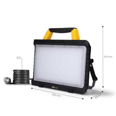 LED's Work Bouwlamp 5000 - 2 extra stopcontacten - 3 meter snoer - IP54 water- en stofbestendig