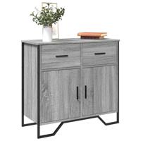 Dressoir 79.5x35,5x74,5 cm bewerkt hout grijs sonoma eikenkleur - thumbnail