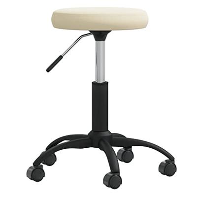 VidaXL Massagekruk fluweel crèmekleurig VidaXL Massagekruk fluweel crèmekleurig
