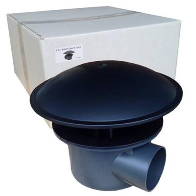 Bodemafvoer met bocht 110 mm