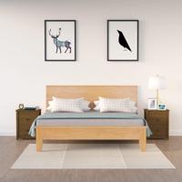 Nachtkastjes 2 st 50x35x61,5 cm massief grenenhout honingbruin - thumbnail