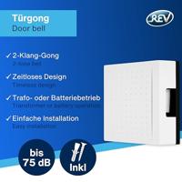 REV 0046581 Gong 8 - 9 V 75 dBA Wit - thumbnail