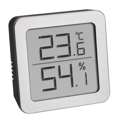 TFA Dostmann Thermo- en hygrometer Zilver, Zwart
