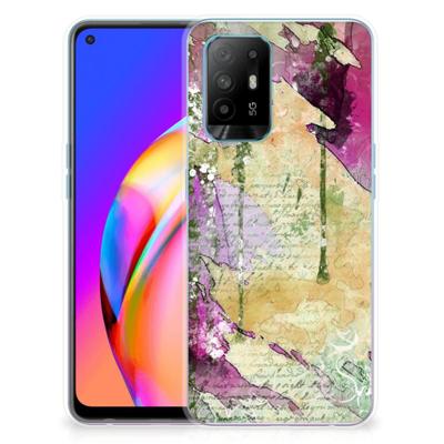 Hoesje maken OPPO A94 5G | Reno5 Z Letter Painting Hoesje maken OPPO A94 5G | Reno5 Z Letter Painting