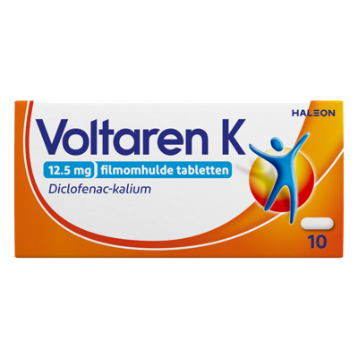 Voltaren K 12,5 mg pijnstiller Filmomhulde Tabletten Diclofenac-Kalium Voltaren K 12,5 mg pijnstiller Filmomhulde Tabletten Diclofenac-Kalium