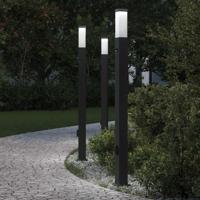 Bolderverlichting met sensor en stopcontact 3 stuks 110 cm zwart IP44 - thumbnail