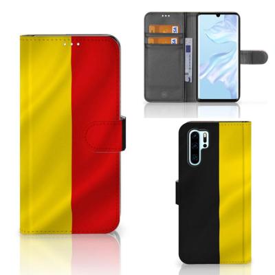 Huawei P30 Pro | Bookstyle Case | Belgische Vlag Huawei P30 Pro | Bookstyle Case | Belgische Vlag