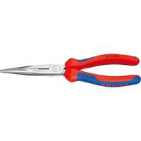 Knipex 26 12 200 Platte rondbektang Werkplaats Recht Vanadium elektrostaal 200 mm - thumbnail