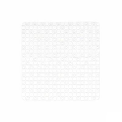 Antislipmat voor in de douche Ruiten Transparant PVC 50,3 x 50,3 x 0,7 cm (6 Stuks)