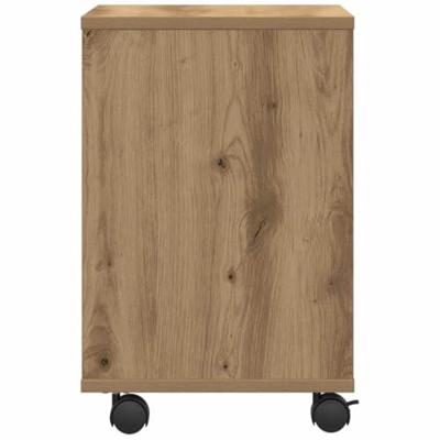 VidaXL Printerstand met opslag artisanaal eikenkleurig 41 x 32 x 48 cm