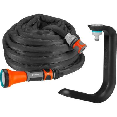 GARDENA Liano™ TapFix 18590-20 Slanghouder voor aan de muur 1 stuk(s) Zwart, Grijs