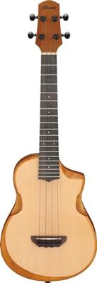 Ibanez AUT10 Open Pore Natural tenor ukelele met gigbag - thumbnail