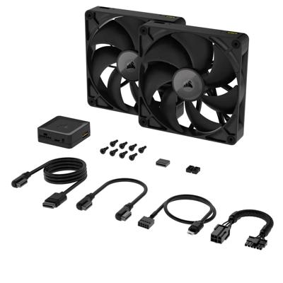 Corsair iCUE LINK RX140 PC-ventilator Zwart (b x h x d) 140 x 140 x 25 mm Corsair iCUE LINK RX140 PC-ventilator Zwart (b x h x d) 140 x 140 x 25 mm