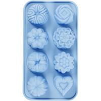 Creativ Company Siliconen gietmal cakejes blauw - thumbnail
