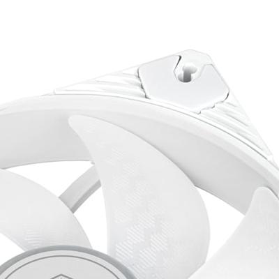 SilverStone shark force 140 argb case fan (wit, 140 x 140 x 25 mm, pwm, 4-1 pin argb (5v led))