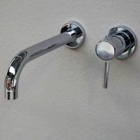 Inbouw Wastafelmengkraan Wandbevestiging Luca Sanitair Bongio Choom 22 cm Luca Sanitair - thumbnail