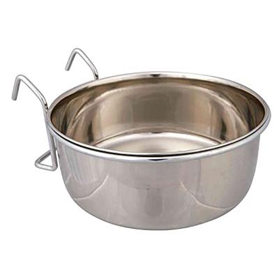 TRIXIE VOERBAK MET HOUDER OM OP TE HANGEN RVS 900 ML 14 CM
