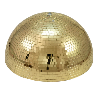 Eurolite Halve spiegelbol 40cm met motor goud Eurolite Halve spiegelbol 40cm met motor goud