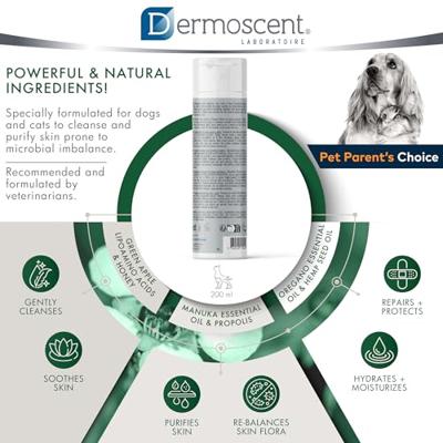 Dermoscent PYOclean Shampoo voor hond en kat 200 ml