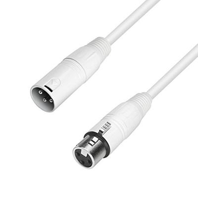 Adam Hall K4 MMF 1000 SNOW XLR Verbindingskabel [1x XLR-stekker - 1x XLR-bus] 10.00 m Wit