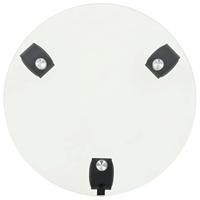 Plantenrollers 4 st rond 28 cm gehard glas - thumbnail