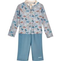 Playshoes zwempak lange mouw dino blauw-62-68 - thumbnail