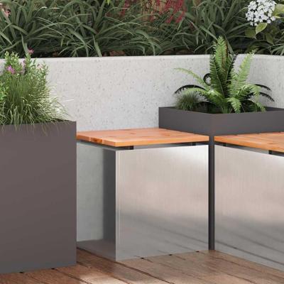 Tuinbank Zilver 40 x 40 x 43 cm Roestvrij staal