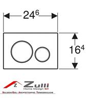 Bedieningsplaat Geberit Sigma 20 DF Chroom - thumbnail