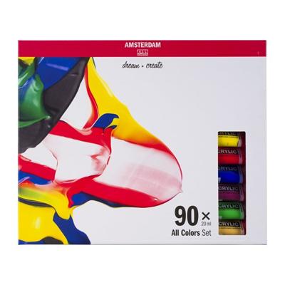 Bruynzeel Amsterdam standard series acrylverf complete collectie set 20ml, 90dlg.