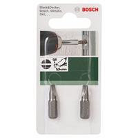 Bosch Accessoires Bit Standard voor gleufkopschroeven | 08X55 25mm,1/4" Zeskant - 2609255909 - thumbnail