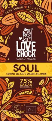Lovechock Soul Vegan Pure Chocolade | Karamel Zeezout