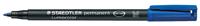 Staedtler Lumocolor permanent M DRY SAFE 317-3 Permanent marker Blauw Watervast: Ja - thumbnail