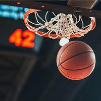 Basketbal mok met bal - thumbnail