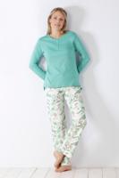 Turquoise Paris dames pyjama Hajo - thumbnail