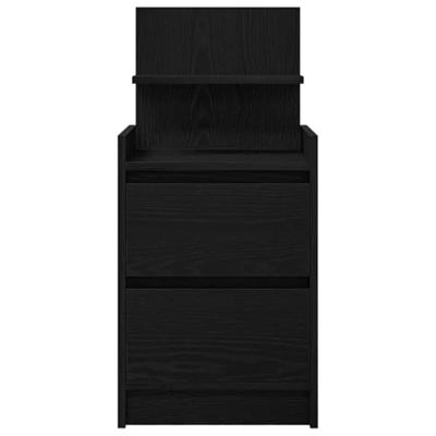 Nachtkastjes met 2 lades 2 st 38x34x80 cm zwart