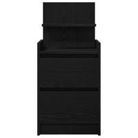 Nachtkastjes met 2 lades 2 st 38x34x80 cm zwart - thumbnail