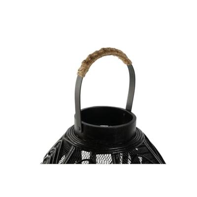 Kaarshouder Home ESPRIT Zwart Metaal 26,5 x 26,5 x 28 cm Kaarshouder Home ESPRIT Zwart Metaal 26,5 x 26,5 x 28 cm