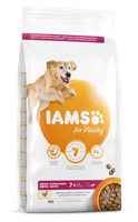 Iams for Vitality Senior Large met kip hondenvoer 2 x 12 kg - thumbnail