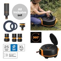 Fiskars X-Series™ Waterwheel XL 1067549 Slanghaspel 13 mm 25 m 1/2 inch 1 stuk(s) Zwart, Oranje - thumbnail