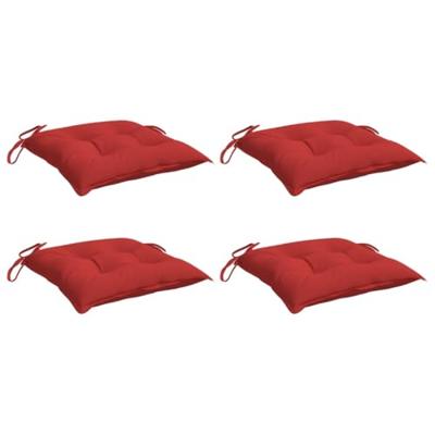 VidaXL Palletkussens 4 st 50x50x7 cm oxford stof rood - thumbnail