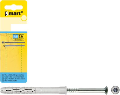 pgb-Europe SMART | Raamkozijnplug VK PA+schroef Ø 10x120 NZN SM0RPTN01100120H