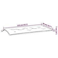 VidaXL Tuinbankkussen 110x50x7 cm stof roze - thumbnail